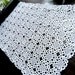 Crocheted Centerpiece - Knotted Lace Hand Crocheted Short Table Runner 7541