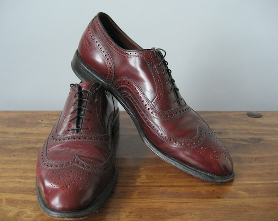 Oxblood Wingtip Shoes Mens Size 13 by NakedVintage on Etsy