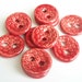 Red Dragon Skin Ceramic Buttons
