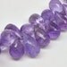 Reserved for Artbox - Amethyst Beads, Sparkling Faceted Briolettes - AAA 16 pcs - 10-12 mm - 110302-01