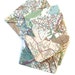 Handmade Map Envelopes, set of 6 envelopes