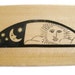 Sun and moon rubber stamp