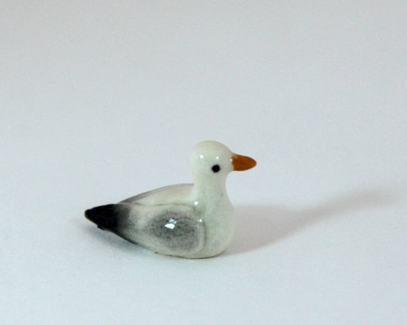 miniature seagull figurine