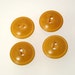 Bakelite Buttons - Caramel Color - Set of 4 - 19mm