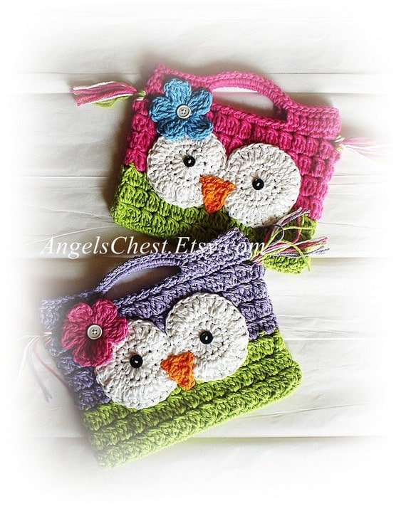 diaper cover crochet pattern owl Purse Boutique  PATTERN Hand Handbag PDF Cute  No Crochet Design OWL