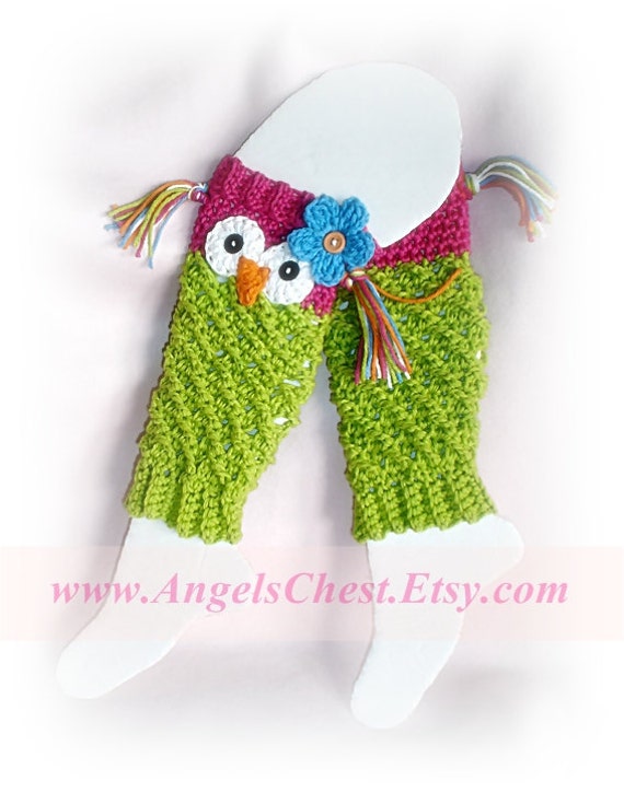 owl crochet pattern warmers leg for to Sizes Pattern Leggings PDF Crochet Warmers or Owl Newborn Leg