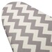 Standard Size Ironing Board Cover with ELASTIC BINDING made with Riley Blake Gray and White Chevron Grey and White