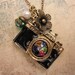 Camera Necklace, Flower Charm, Friendship Necklace, Gift Idea, Handmade Necklace, Bridesmaid Gift, Best Friend Gift, Charm Necklace