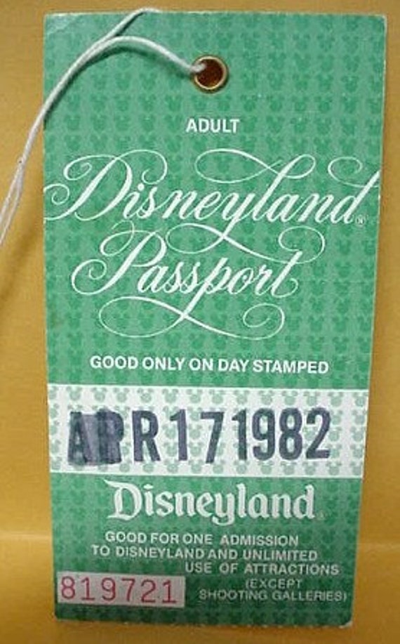 Disneyland Passport Ticket Unlimited Use Original Adult WDP