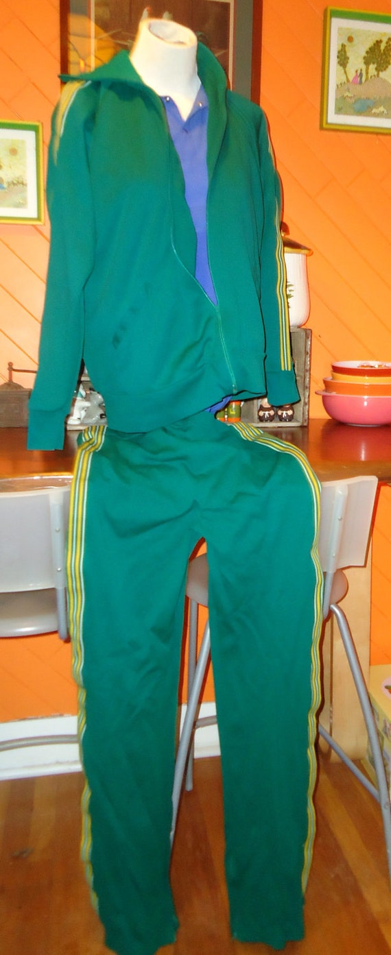 green tracksuit set womens