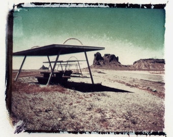 Polaroid Transfer original The Devil's Highway