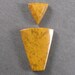 Yellow Jasper Pair of Freeform Cabochons