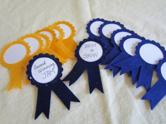 Items Similar To Blue And Gold Felt AWARD Ribbons DIY Awards First 