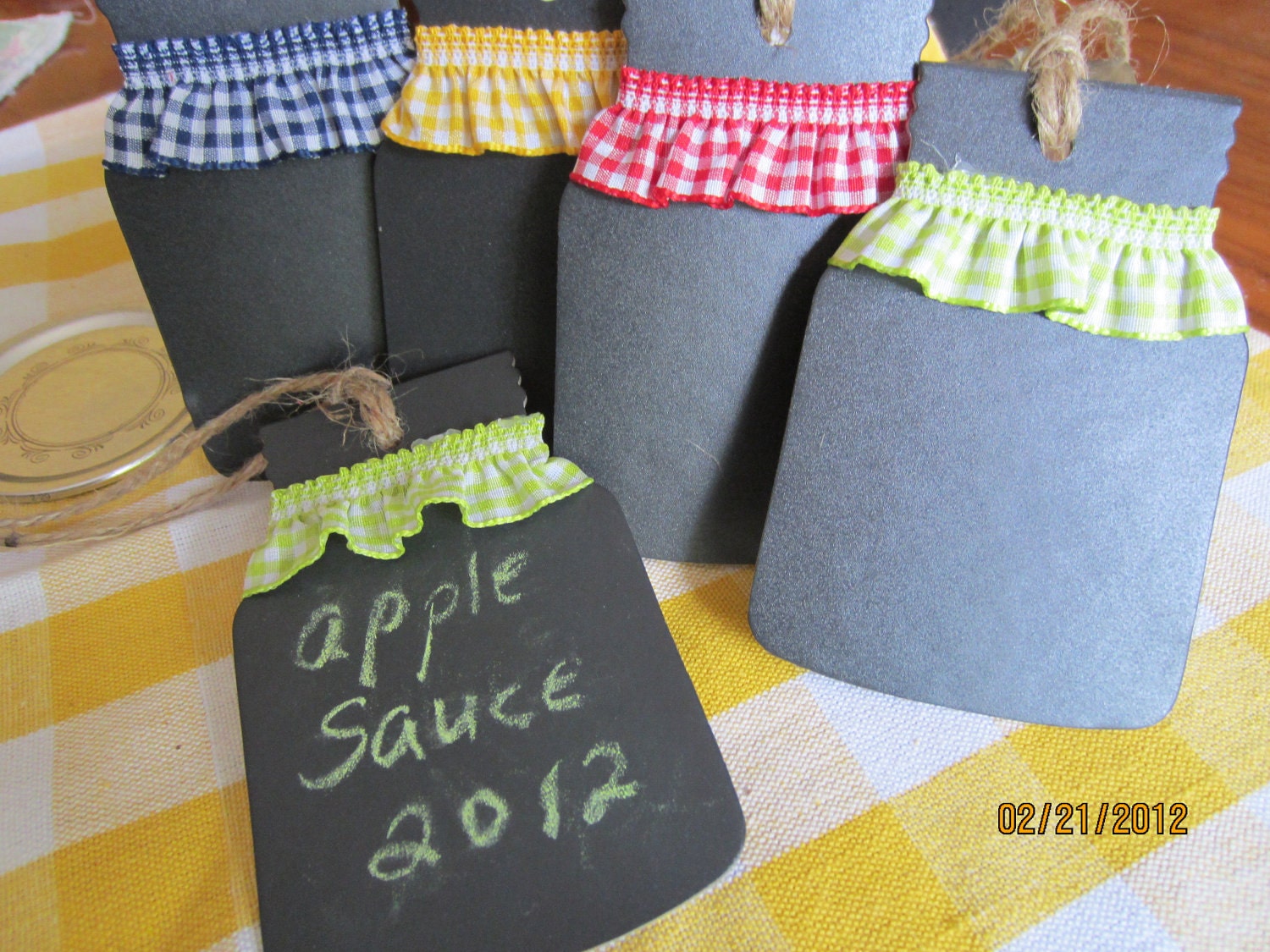 DIY Chalkboard TagsBlackboard Vinyl LabelsChalkboard Canning