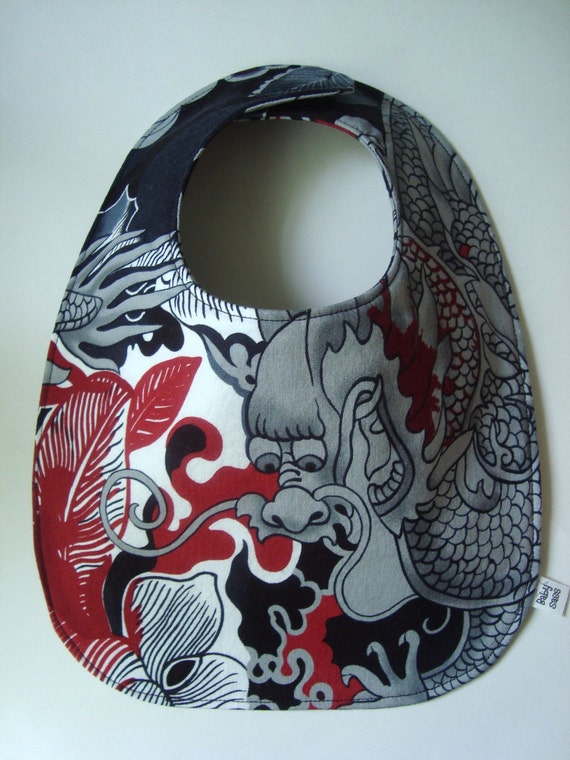 Items similar to Dragon Tattoo Baby Bib on Etsy