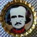 CLEARANCE-Cartoon Poe Image bottle cap magnet