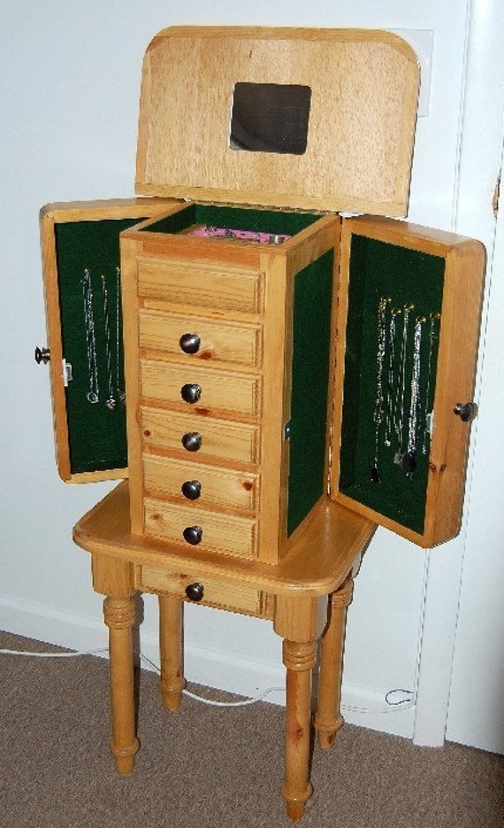 Items similar to Six Drawer Jewelry Box on Etsy