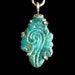 Chrysocolla Shell amulet