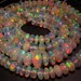 AAAAAA - Best Quality Of Ethiopian Opal Brand New 16 inches Trully Highest Quality Smooth Polished Rondell Beads Huge Size 8 - 3 mm