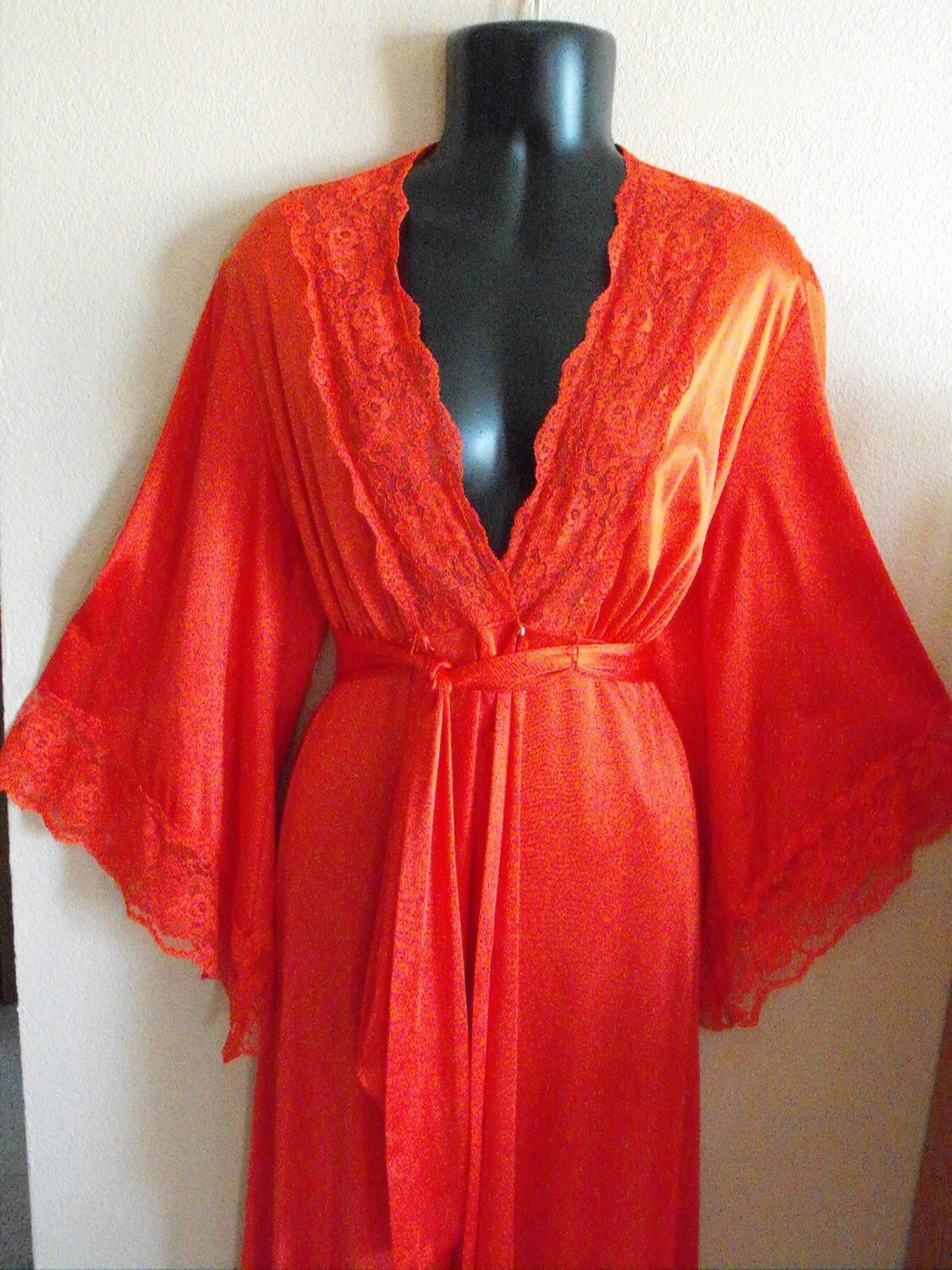 red satin lace