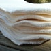 Super Absorbent Organic Bamboo Velour Diaper Doublers - Set of 8 - Natural Color 1384