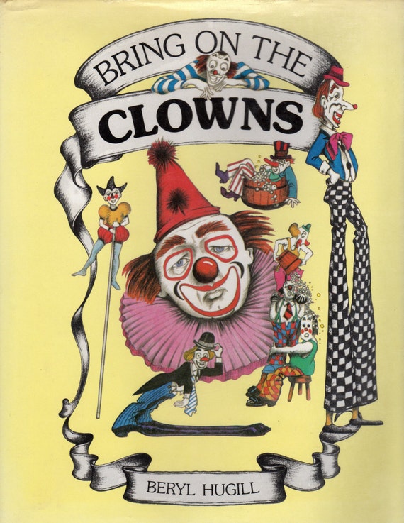 Clowns book History of Clowns Jesters Harlequin Mime Comics