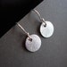 Tiny Sterling Silver Discs earrings