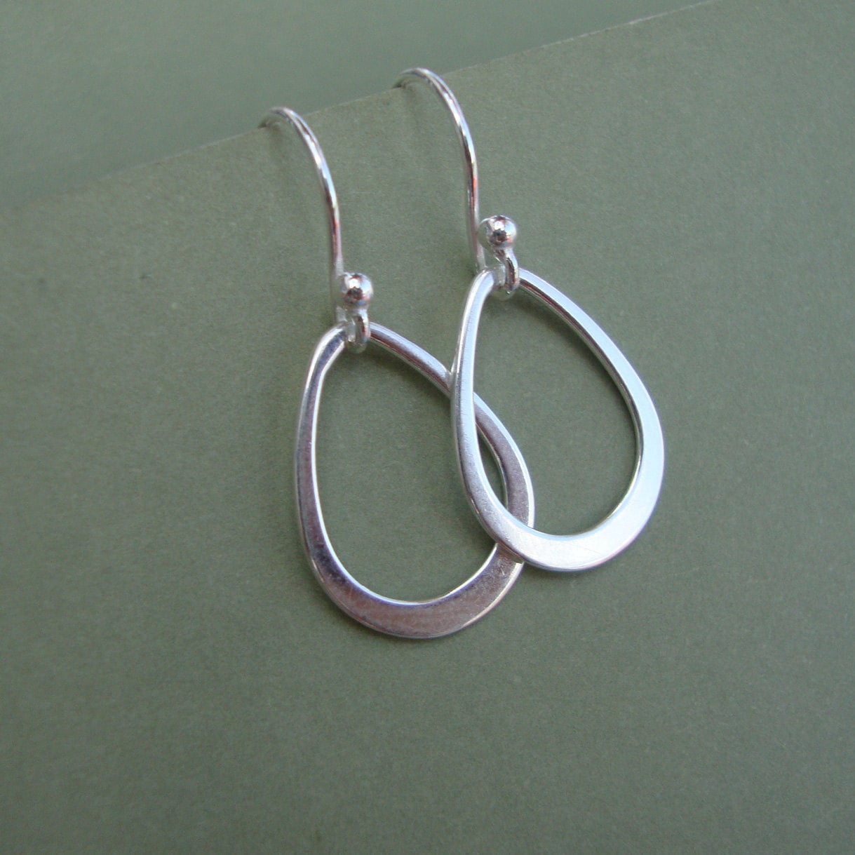 Drop Earrings Solid Sterling Silver 