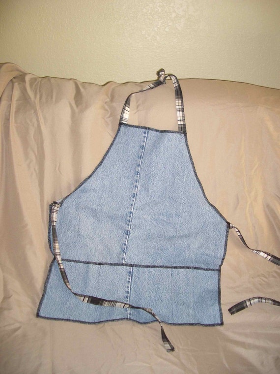 Upcycled Recycled denim apron