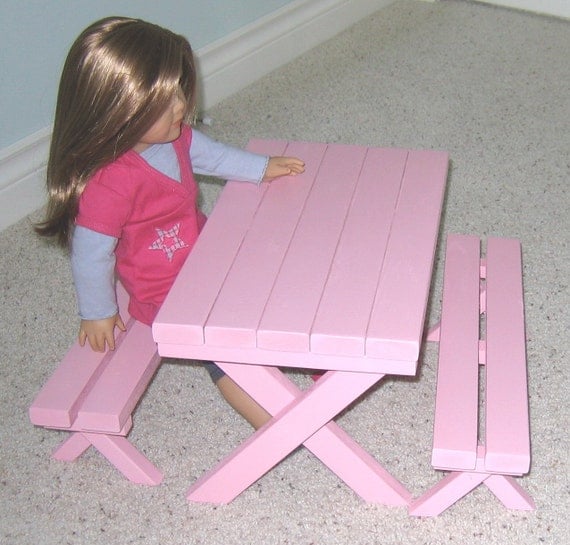 Picnic Table for American Girl Doll