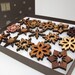 Wood Mini Snowflake Ornament Set (15)