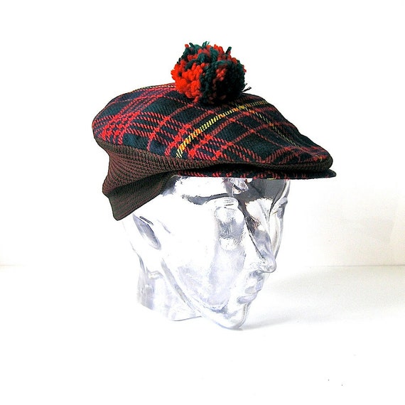 60s Dunn & Co Scottish plaid winter hat The Aldernay Super