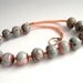 RESERVED for Jen Chunky Necklace, 50% OFF SALE, Grey Wild Horse Magnesite, Pink Coral, Gemstone Jewelry, Copper, Cadet Grey, Blue, 289