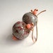 Wild Horse Magnesite Earrings. Coral, Copper