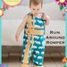 PATTERN: Run Around Romper for Boys and Girls - Original Printed Sewing Pattern - Size 6 Month - 6 Years