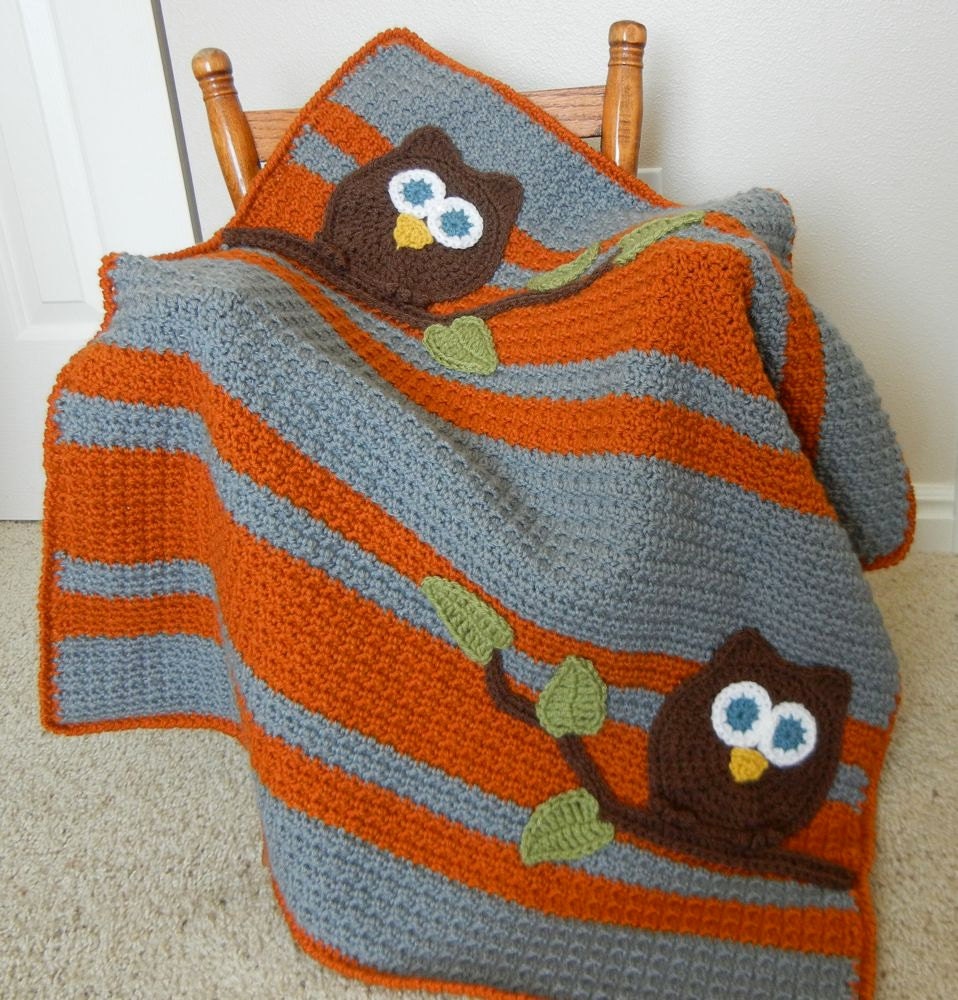  Owl Baby Blanket  Boy Baby  Shower Gift