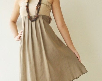 Wind of change Part II.... Cream-Brown Cotton Dress