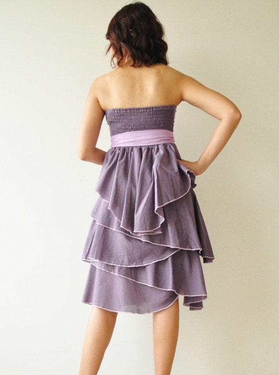 Waft ... Purple Cocktail Dress 2 Sizes Available