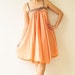SALE 50% Wind of change.... Orange Cotton Dress