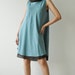 SALE 50% Think Earth.. Blue Brown Cotton dress (Limited)