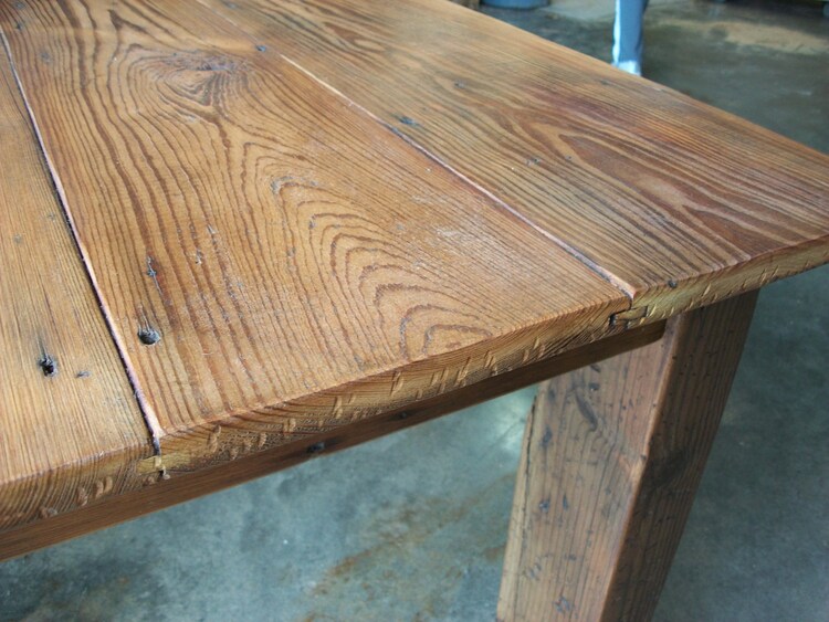 Reclaimed wood Harvest Table Bench sold by craftsmanscorner