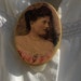 Simple Beautiful Victorian Lady Cameo-Style Brooch