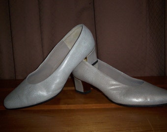 Vintage Sandler Women's Leather Reptile Skin Shoes