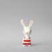 Real bunny - mini art doll