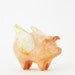 Winged pig - ooak miniature - handsculpted paper clay animal