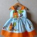 Mother's Day Sale 18 inch Doll Button Jumper featuring The Neighborhood Houses in Sky Blue Ready to Ship