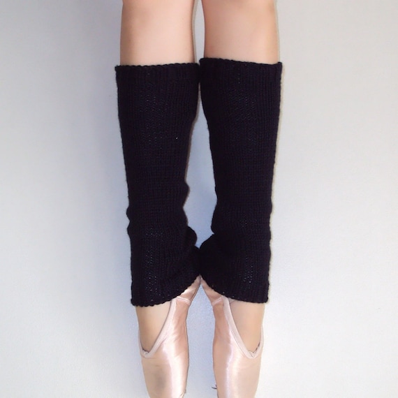 Black Leg Warmers Size Teen Or Adult Small Ready By Cap