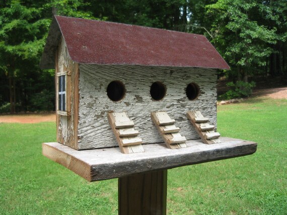 Items similar to Chicken Coop Birdhouse Vintage Wood Primitive 