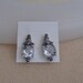 Sterling Silver Cubic Zirconia and Marcasite Earrings