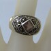 Sterling Silver Marcasite and Amethyst Ring - Vintage